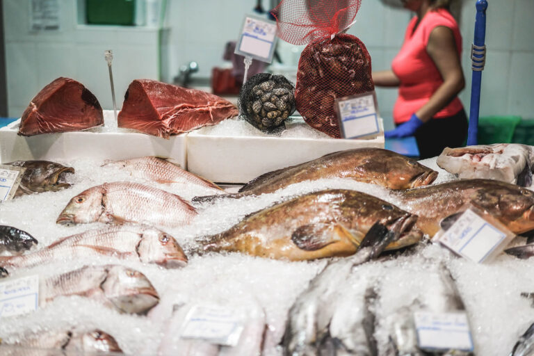Wholesale fish market in London