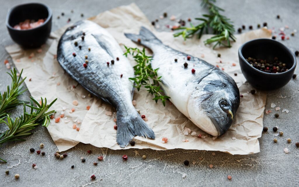 Fresh fish dorado