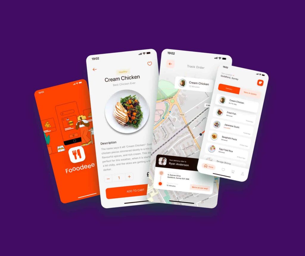 App development design for Cloud Kitchen